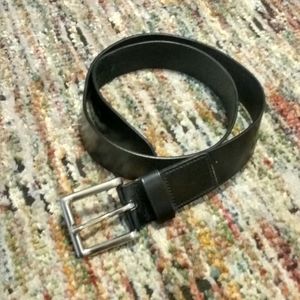 Black belt with silver buckle